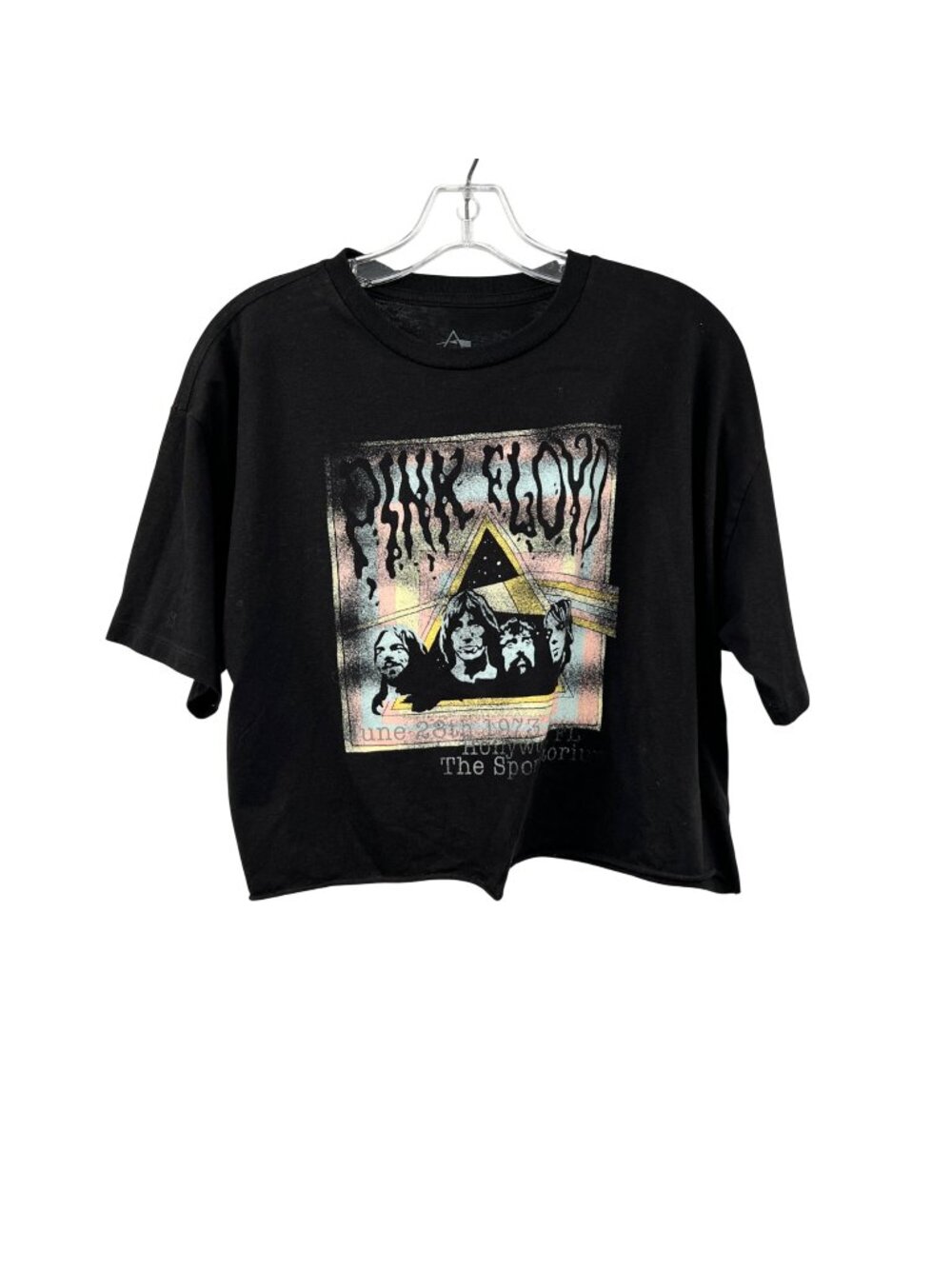Pink Floyd by Goodie Two Sleeves Womens Crop Top Black/Multi Size M/L